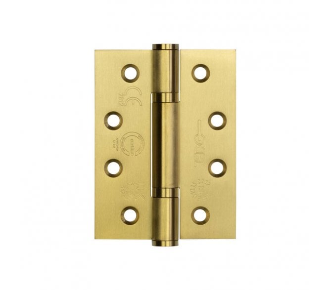 Frelan J9603SB Certifire Grade 13 Polymer Bearing Hinges (PAIR) - 102x76mm - Satin Brass