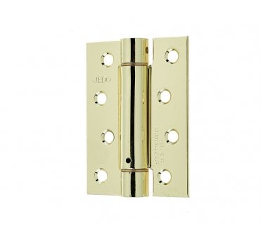 Frelan J9800 100mm Fire Rated Spring Hinges - Polished Brass (Set Of 3No)