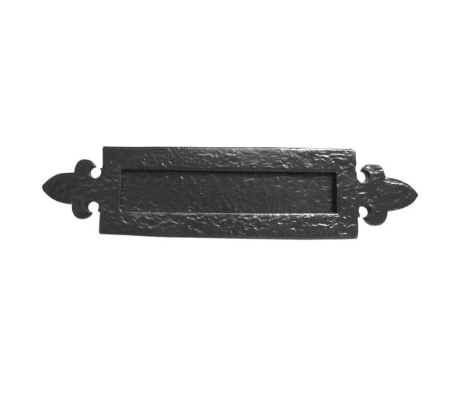 Frelan JAB13 Fleur De Lys Letter Plate 236x84mm -  Black Antique