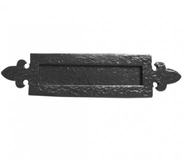 Frelan JAB13 Fleur De Lys Letter Plate 236x84mm -  Black Antique