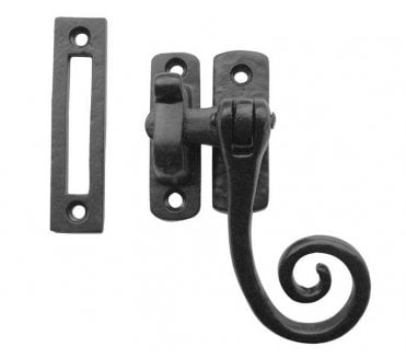 Frelan JAB19M Monkeytail Casement Fastener  - Black Antique