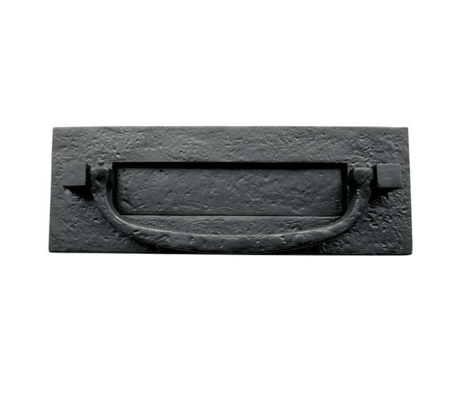 Frelan JAB46 Letter Plate and Knocker 305x112mm  - Black Antique
