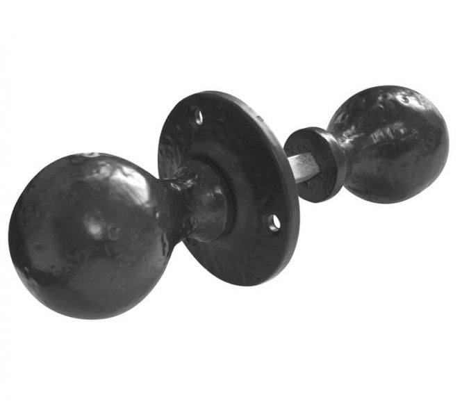 Frelan JAB5R Ball Rim Knob Furniture - Black Antique