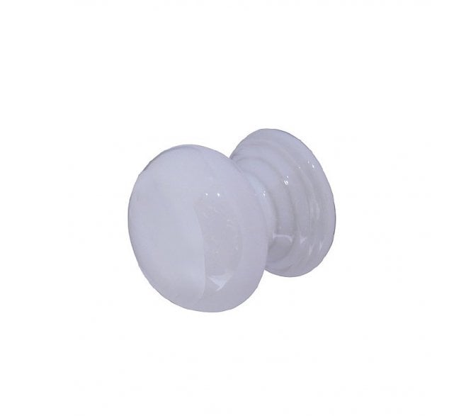 Frelan JC16 White Porcelain Cabinet Knob 50mm