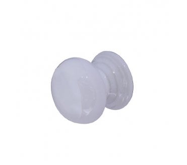 Frelan JC16 White Porcelain Cabinet Knob 50mm