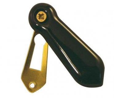 Frelan JC62  Porcelain Keyhole Escutcheon - Black