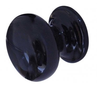 Frelan JC65 Black Porcelain Cabinet Knob 33mm