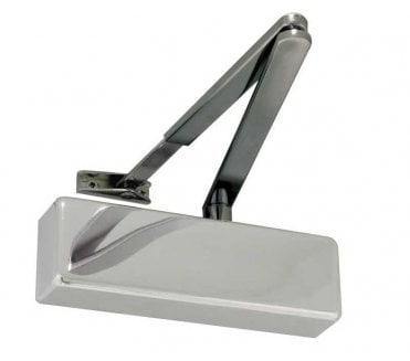 Frelan JD150PN Overhead Door Closer - Size 2 - 4 - Polished Nickel