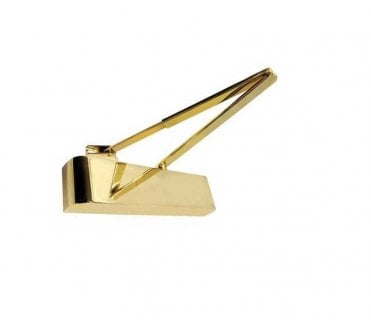 Frelan JD200PB Delayed Action Overhead Door Closer - Size 2 - 4 - Polished Brass