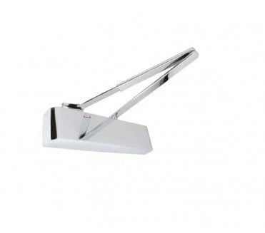 Frelan JD200PN Delayed Action Overhead Door Closer - Size 2 - 4 - Polished Nickel