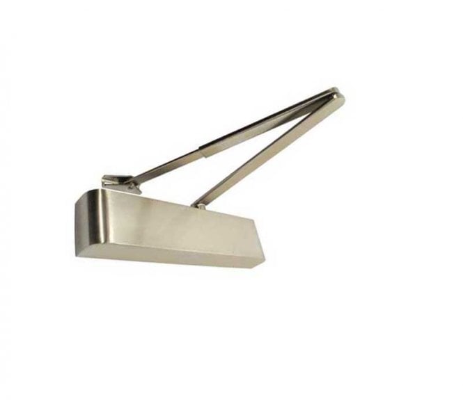 Frelan JD200SN Delayed Action Overhead Door Closer - Size 2 - 4 - Satin Nickel