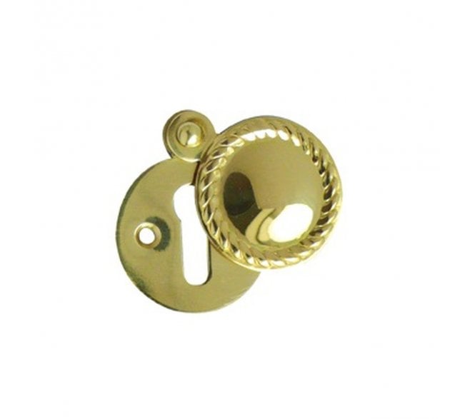 Frelan JG13 Covered Georgian Escutcheon - Polished Brass