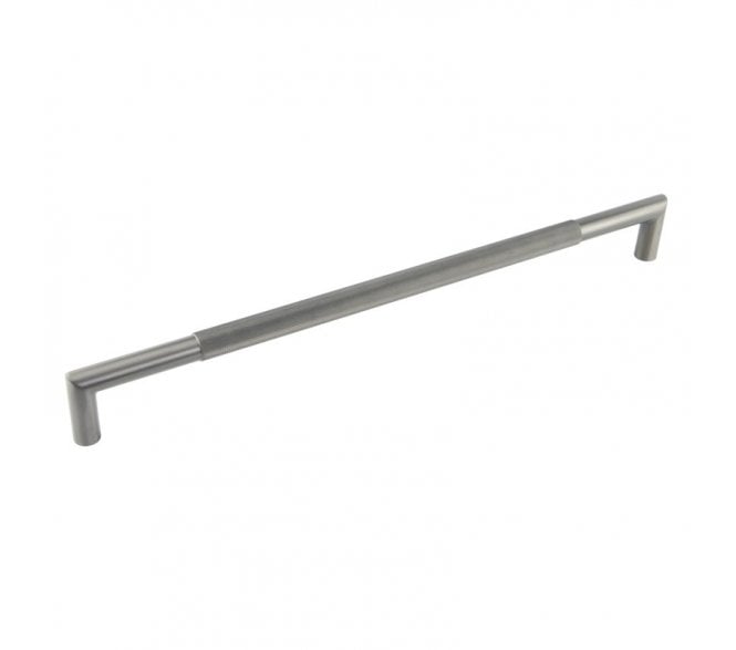 Frelan JGM10 Knurled Pull Handle - 600x25mm - Bolt Through - Gun Metal