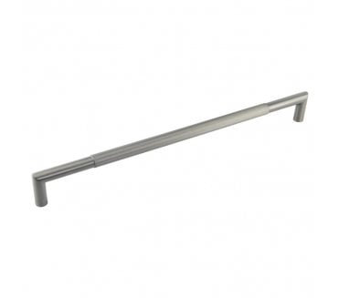 Frelan JGM14 Lines Pull Handle - 600x25mm - Bolt Through - Gun Metal