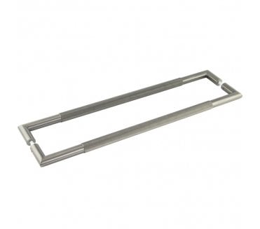 Frelan JGM15 Knurled Pull Handle - 600x25mm - Back to Back - Gun Metal