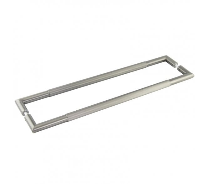 Frelan JGM15 Lines Pull Handle - 600x25mm - Back to Back - Gun Metal