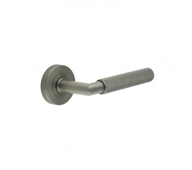 Frelan JGM401 Knurled Lever on Round Rose - Gun Metal