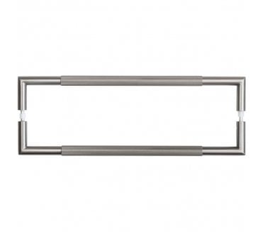 Frelan JGM7 Lines Pull Handle - 425x25mm - Back to Back - Gun Metal