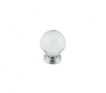 Frelan JH1151 Clear Crystal Ball Cabinet Knobs - Polished Chrome