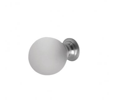 Frelan JH1156 Frosted Ball Cabinet Knobs - Polished Chrome