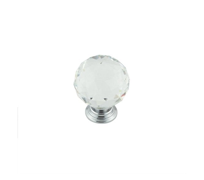 Frelan JH4155 Crystal Cabinet Knob - Polished Chrome