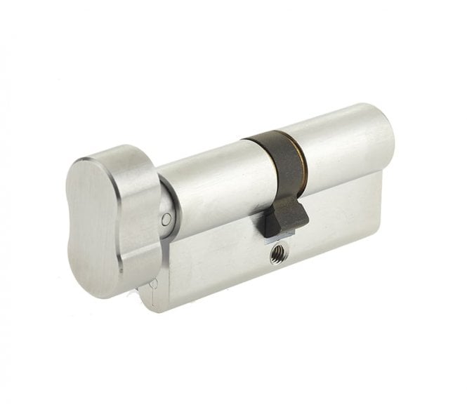 Frelan JL-100EPCTSC Euro Profile Cylinders & Turn - 100mm - Satin Chrome