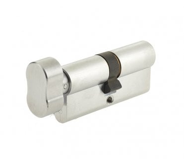 Frelan JL-100EPCTSC Euro Profile Cylinders & Turn - 100mm - Satin Chrome