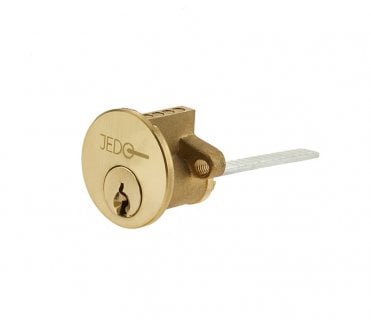 Frelan JL-5PRCPB 5 Pin Replacement Rim Cylinders For Nightlatches - Polished Brass