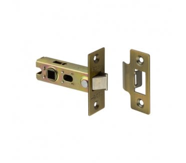 Frelan JL Bolt-Through Tubular Mortice Latch - Antique Brass
