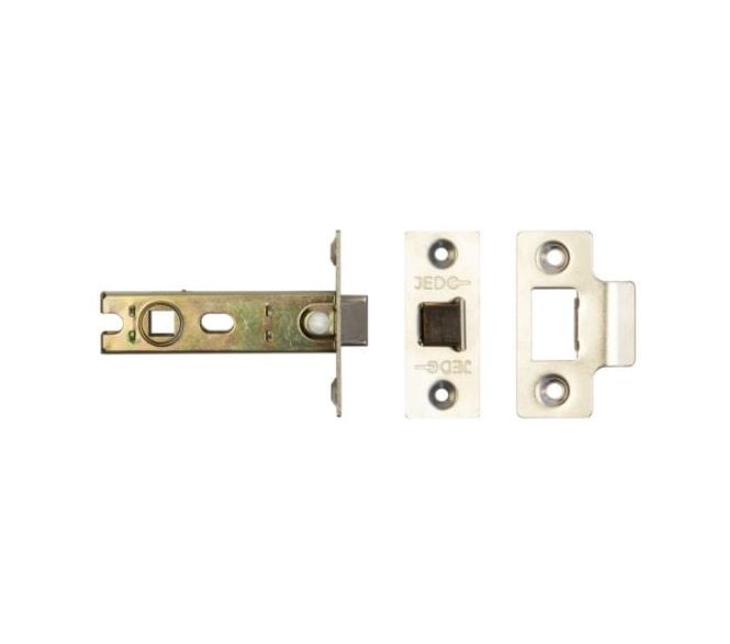 Frelan JL Bolt-Through Tubular Mortice Latch - Nickel Plated