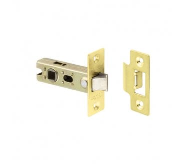 Frelan JL Bolt-Through Tubular Mortice Latch - Polished Brass