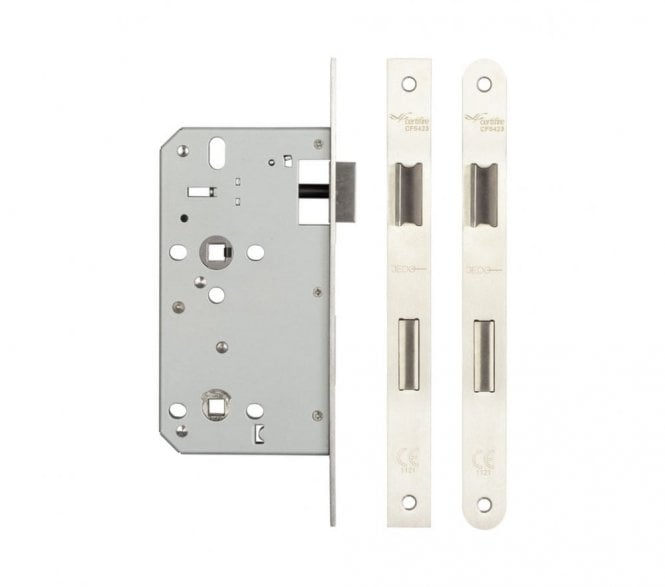 Frelan JL-DB60SSS DIN Bathroom Lock - Satin Stainless Steel