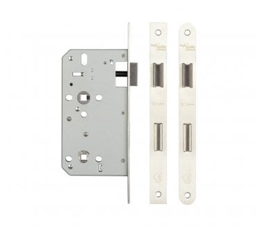 Frelan JL-DB60SSS DIN Bathroom Lock - Satin Stainless Steel