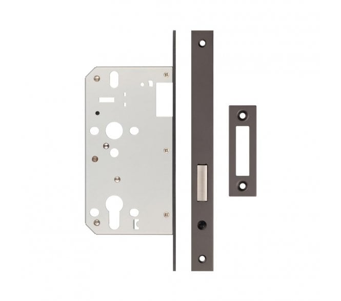 Frelan JL-DD60DB DIN Euro Profile Deadlock - Dark Bronze