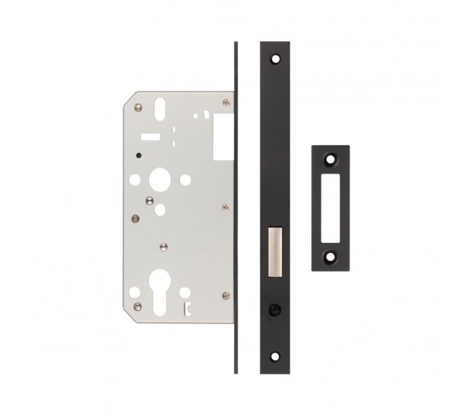 Frelan JL-DD60MB DIN Euro Profile Deadlock - Matt Black