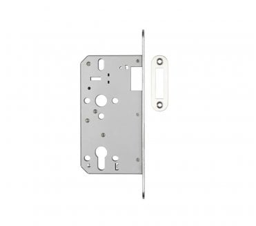 Frelan JL-DD60RSSS DIN Euro Profile Deadlock (Radius) - Satin Stainless Steel