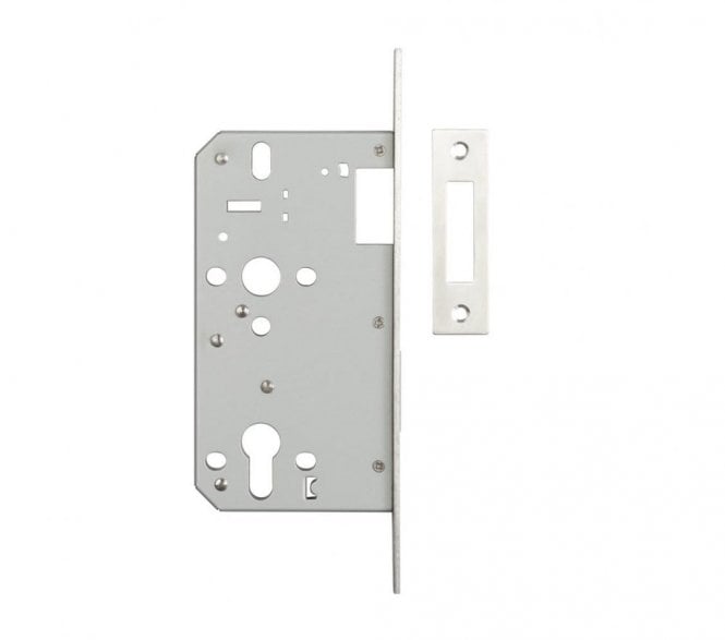 Frelan JL-DD60SSS DIN Euro Profile Deadlock - Satin Stainless Steel