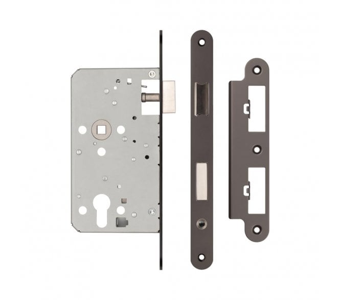 Frelan JL-DE60RDB DIN Euro Profile Escape Lock (Radius) - Dark Bronze