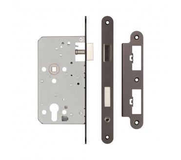 Frelan JL-DE60RDB DIN Euro Profile Escape Lock (Radius) - Dark Bronze