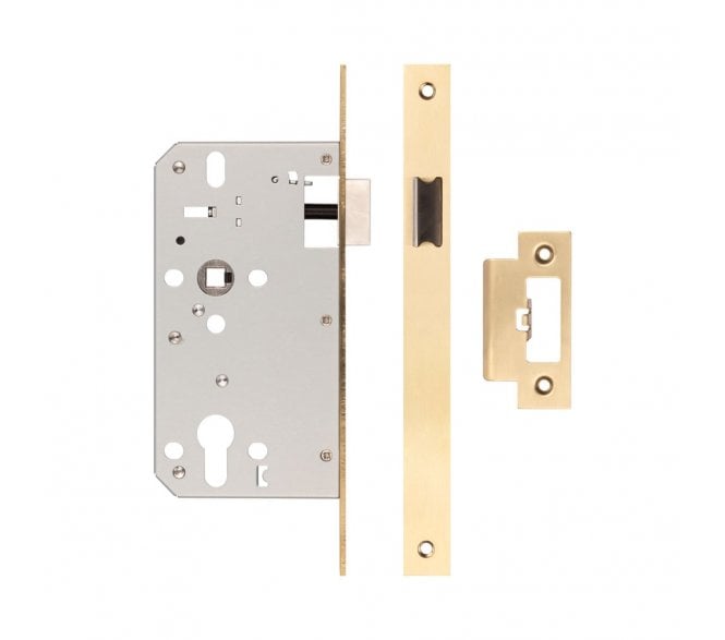 Frelan JL-DL60SB DIN Latch - Satin Brass