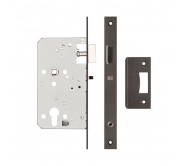 Frelan JL-DNL60DB DIN Euro Profile Night Latch - Dark Bronze