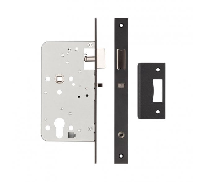 Frelan JL-DNL60MB DIN Euro Profile Night Latch - Matt Black