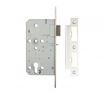 Frelan JL-DNL60SSS DIN Euro Profile Night Latch - Satin Stainless Steel
