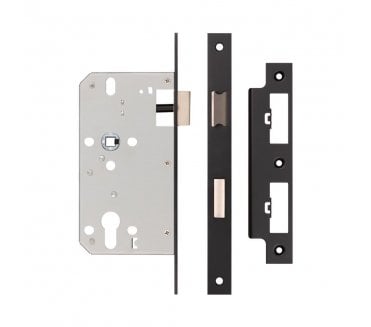 Frelan JL-DS60MB DIN Euro Profile Sashlock - Matt Black