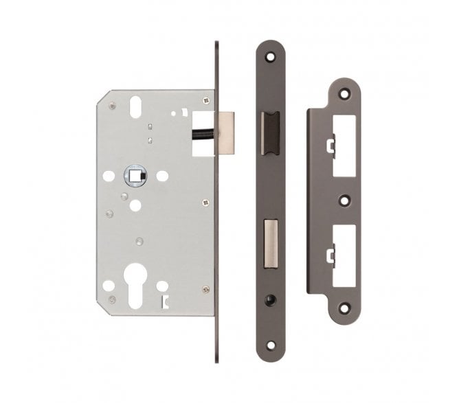 Frelan JL-DS60RDB DIN Euro Profile Sashlock (Radius) - Dark Bronze