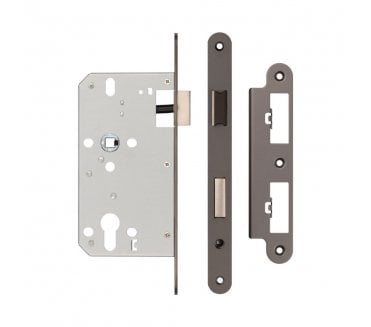 Frelan JL-DS60RDB DIN Euro Profile Sashlock (Radius) - Dark Bronze