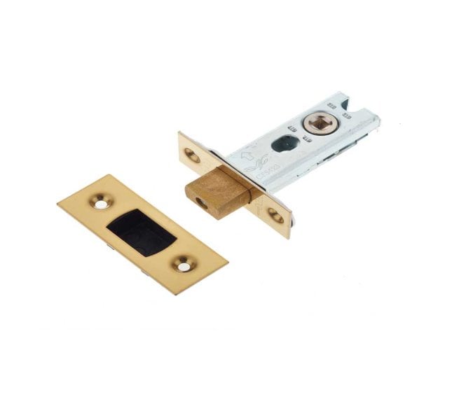Frelan JL-HDB Heavy Duty Tubular Bathroom Deadbolt - PVD Brass.