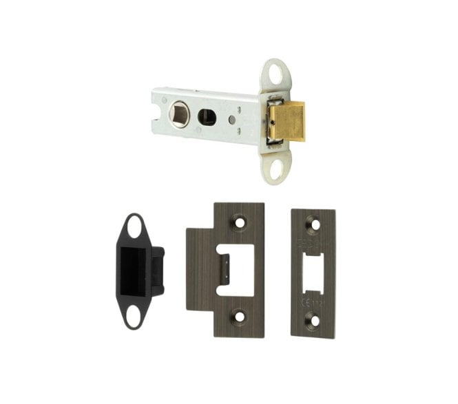 Frelan JL-HDT Heavy Duty Tubular Mortice Latch - Antique Brass