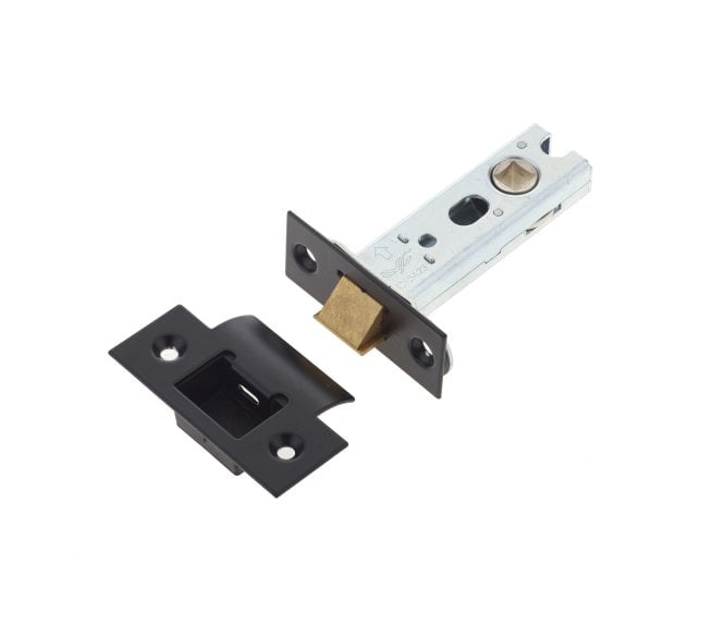 Frelan JL-HDT Heavy Duty Tubular Mortice Latch - Matt Black.