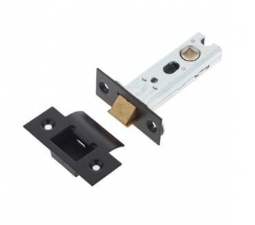 Frelan JL-HDT Heavy Duty Tubular Mortice Latch - Matt Black.